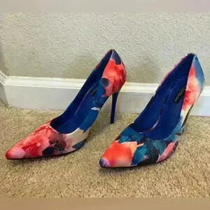 Blue and Red heels